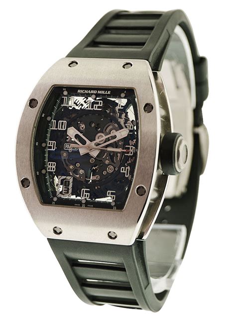 richard mille rm 010 white gold|rm 010 automatic watch.